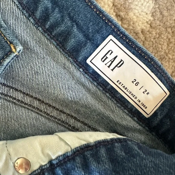 GAP Women's High Rise Denim Culotte Jeans 26 - Picture 6 of 7